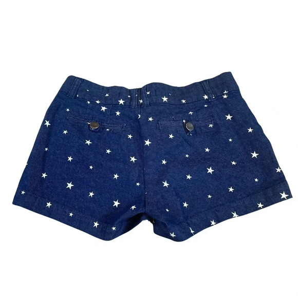Harper Denim Shorts with Star Pattern • Size XS - Picture 2 of 3